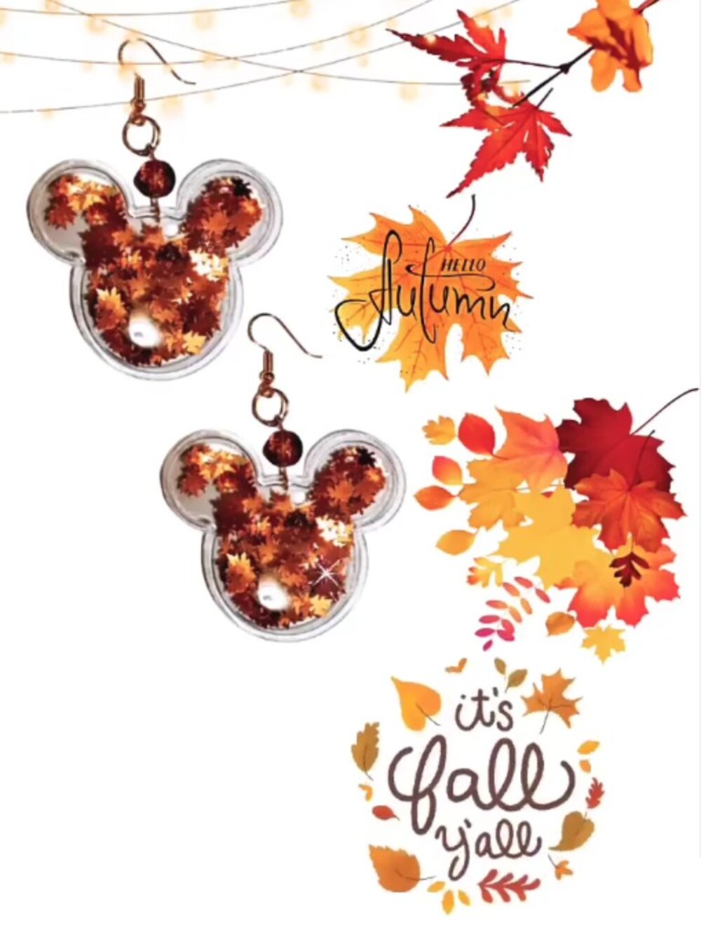 FALL COLOR MOUSHE SHAKER EARRINGS